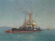Lionel Walden Going Into Port oil painting